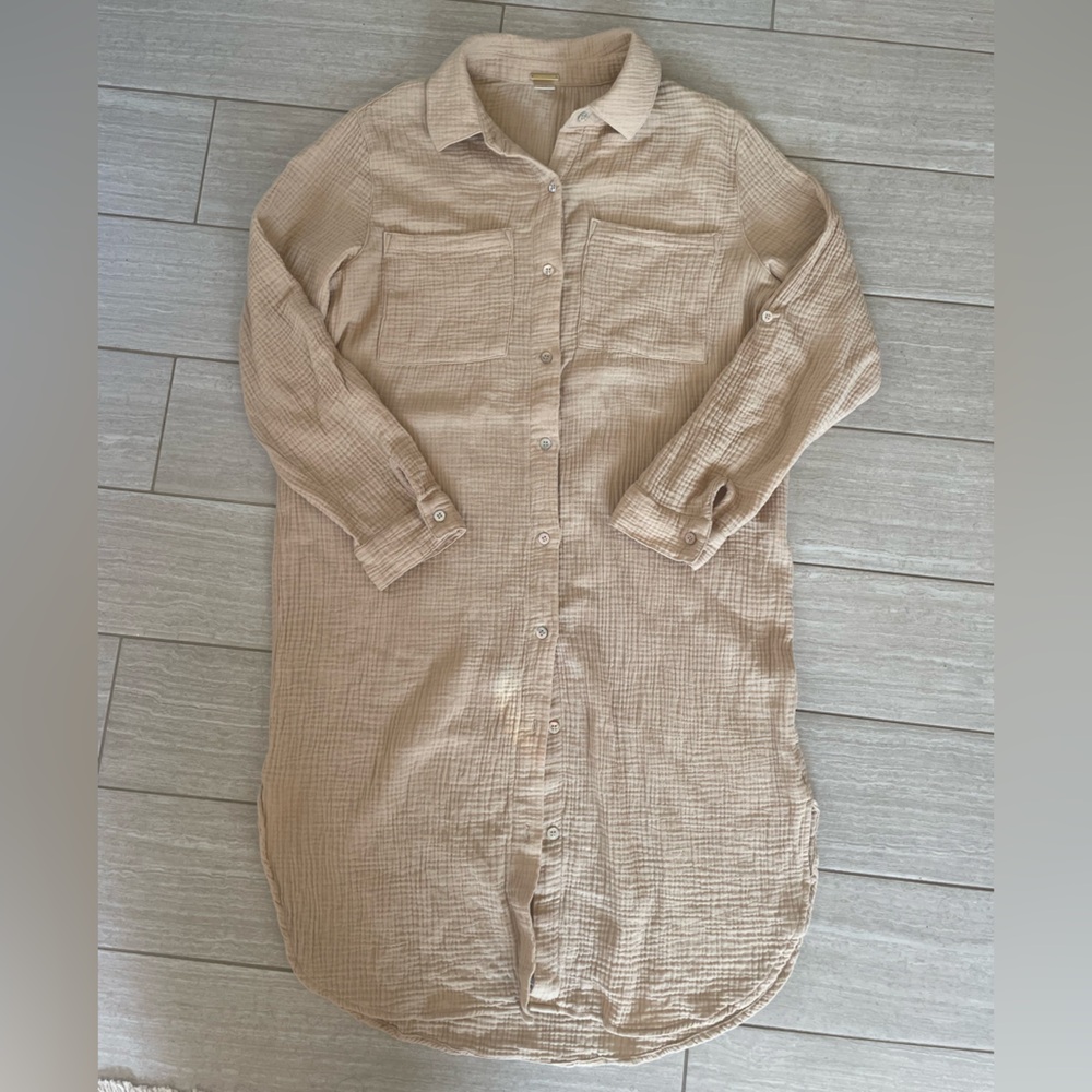 *SOLD* Magaschoni Organic Cotton Shirt Dress